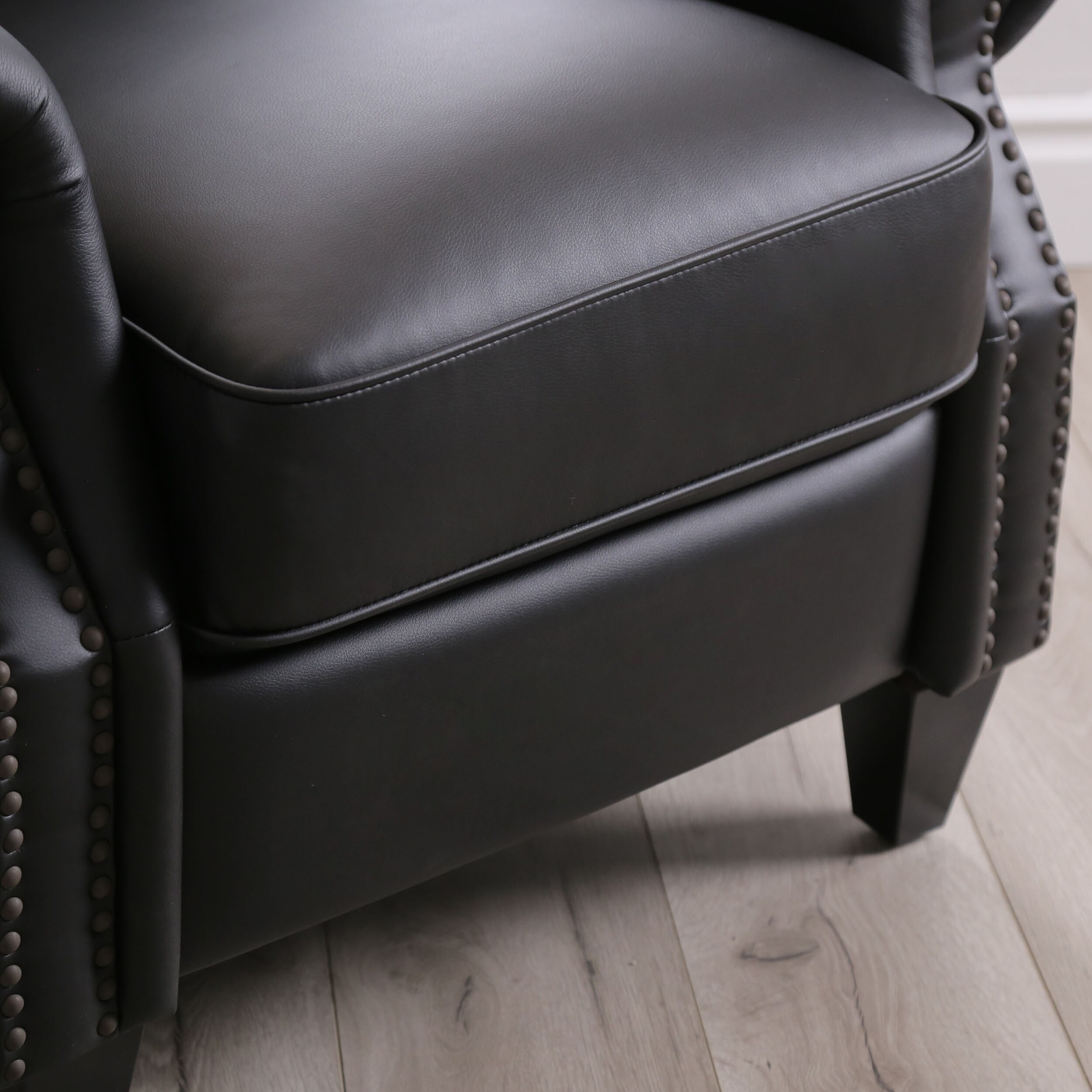 Abbyson carla bonded leather pushback recliner online