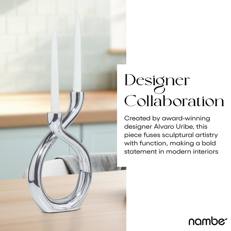 Nambe Tango Candle Holder