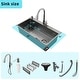 preview thumbnail 10 of 19, Stainless Steel Drop In Single Bowl Kitchen Sinks with Faucet