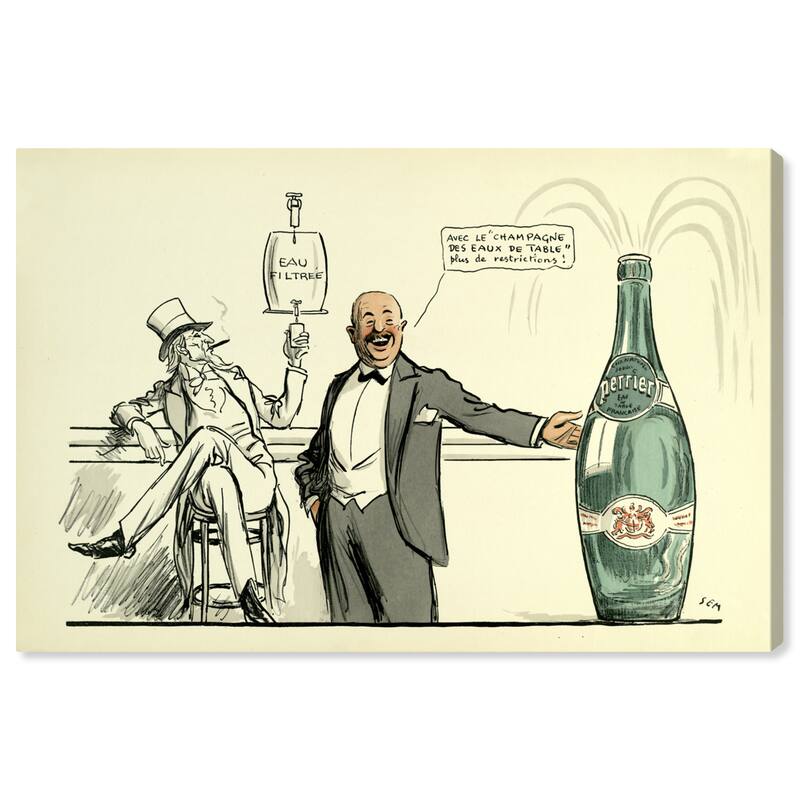 Wynwood Studio 'EAU FILTREE' Advertising Wall Art Canvas Print