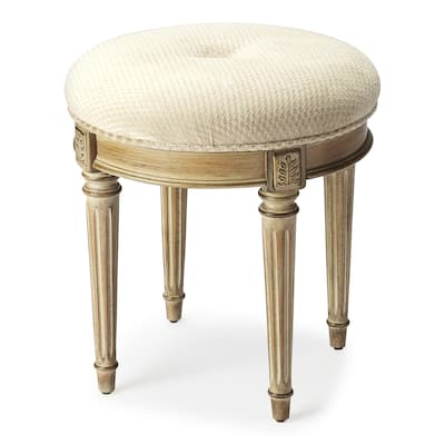 Handmade Driftwood Finish Vanity Stool