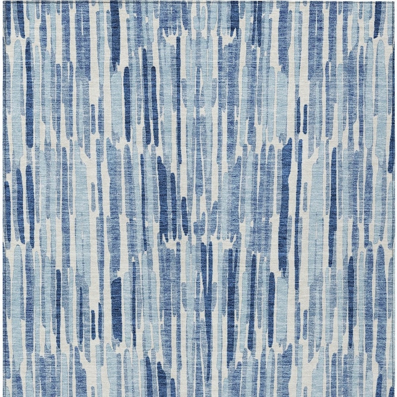 HomeRoots Abstract Transitional Rectangle Outdoor Rug