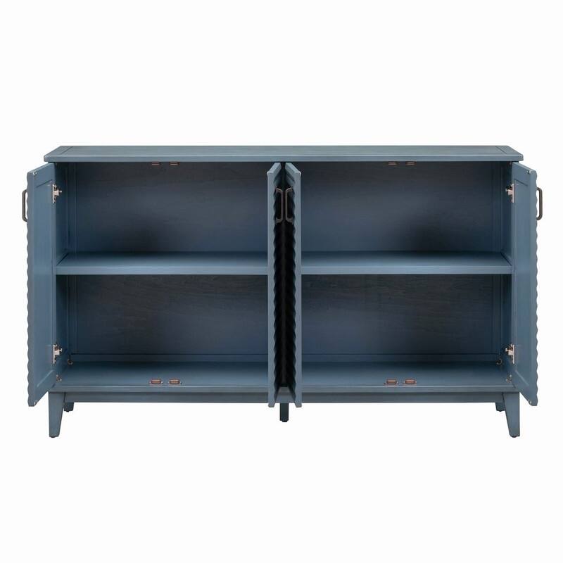 60''W Sideboard with 4 Door Large Storage Buffet - N/A