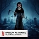 preview thumbnail 8 of 14, Haunted Hill Farm 8.5-Ft. Tall Motion-Activated Ginormous Reaper, Premium Talking Halloween Animatronic