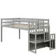 preview thumbnail 6 of 15, Twin Size Loft bed With Staircase And Storage Or Entertainment for home