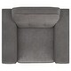 preview thumbnail 12 of 24, Deerhurst Upholstered Track Arm Tufted Accent Chair Charcoal