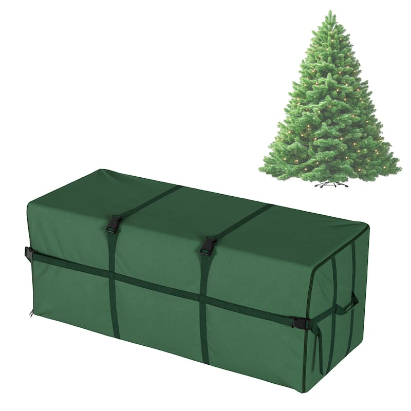 Christmas Tree Storage Bag for Artificial Trees - Canvas Storage Tote Protects Holiday Decorations and Inflatables by Elf Stor