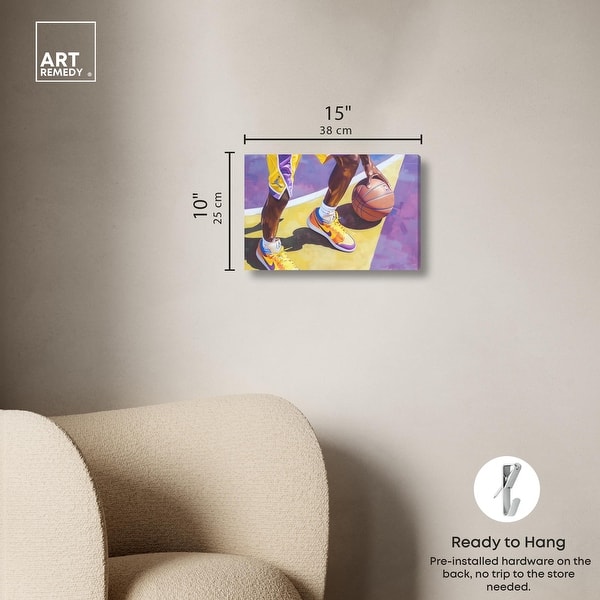 dimension image slide 1 of 6, Legend Court Canvas by Art Remedy, Gallery Wrapped