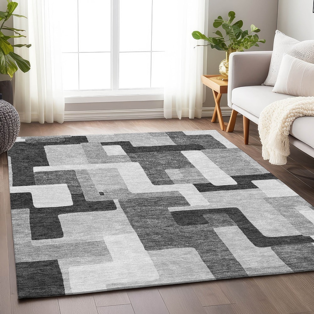 Premium Washable Super Soft Geo Casual Mayfield Rug
