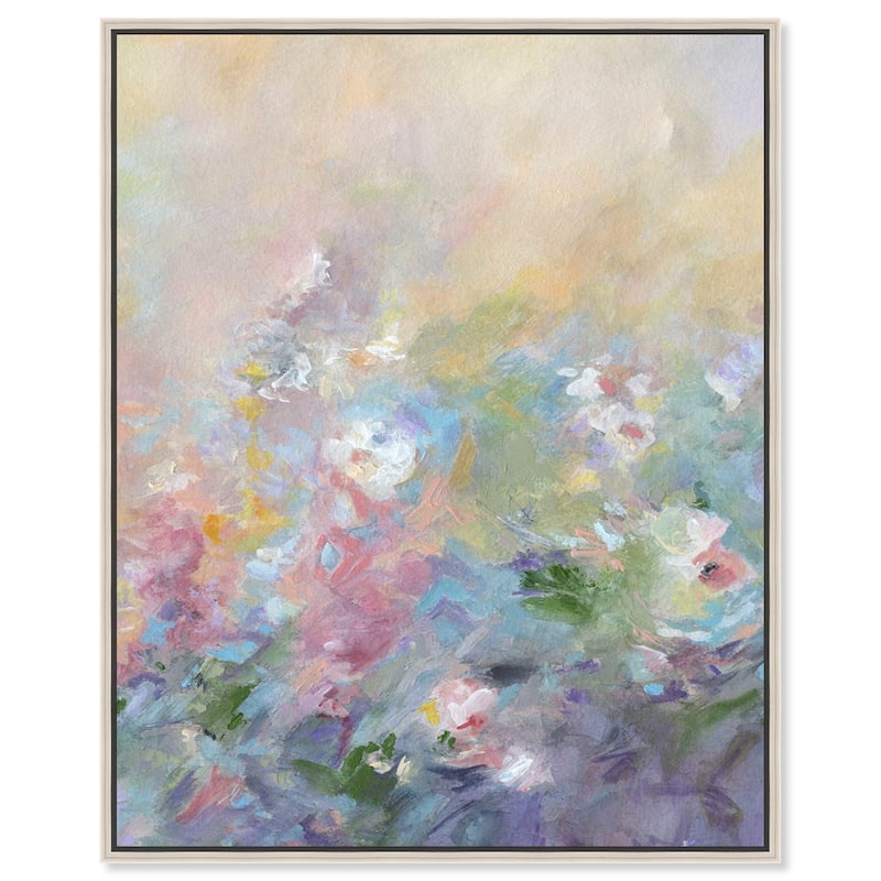 Mystical Garden II Canvas by Art Remedy - 36" x 45" - Silver