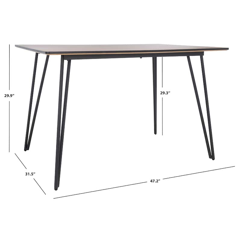 SAFAVIEH Evandra Dining Table - 47" W x 32" D x 30" H - 47Wx32Dx30H