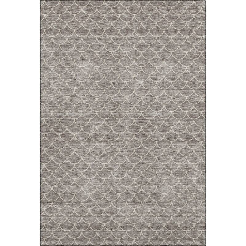 Premium Washable Super Soft Geo Scallops Mayfield Rug