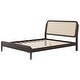 preview thumbnail 22 of 22, Queen Platform Bed with LED Lighting and Rattan Headboard
