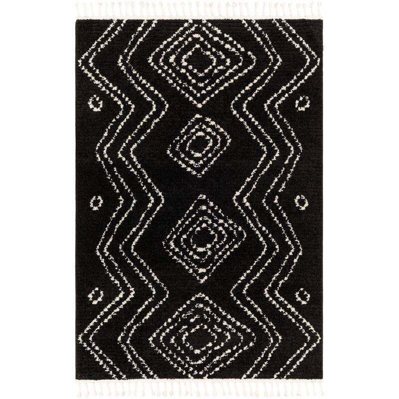 Livabliss Casual Casablanca Shag Tribal Area Rug