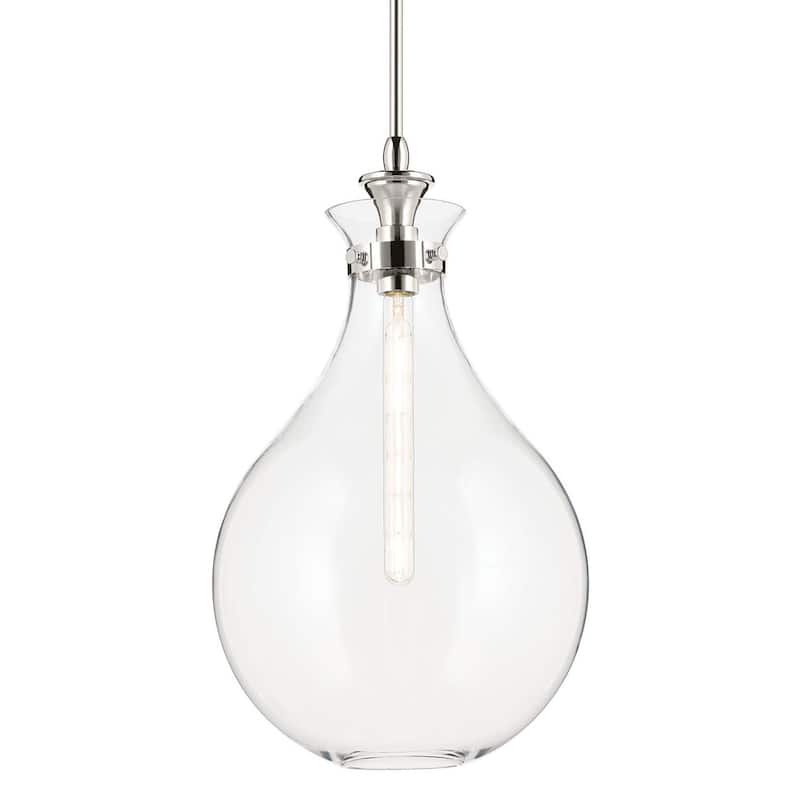 Kichler 52777CLR Laria 14" Wide Pendant - Polished Nickel
