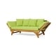 preview thumbnail 29 of 33, Serene Acacia Expandable Daybed by Christopher Knight Home