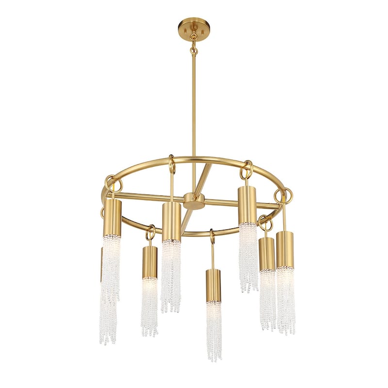 Savoy House 1-1366-8 Chelsea 8 Light 28" Wide Beaded Ring Chandelier