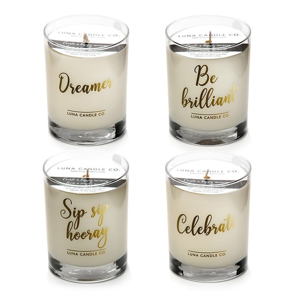 Luna Candle Co., You Did It-Lavendar, Peach & Vanilla Scented Candles