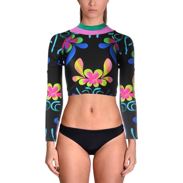 Cynthia Rowley Womens Shockwave Long Sleeves Rashguard