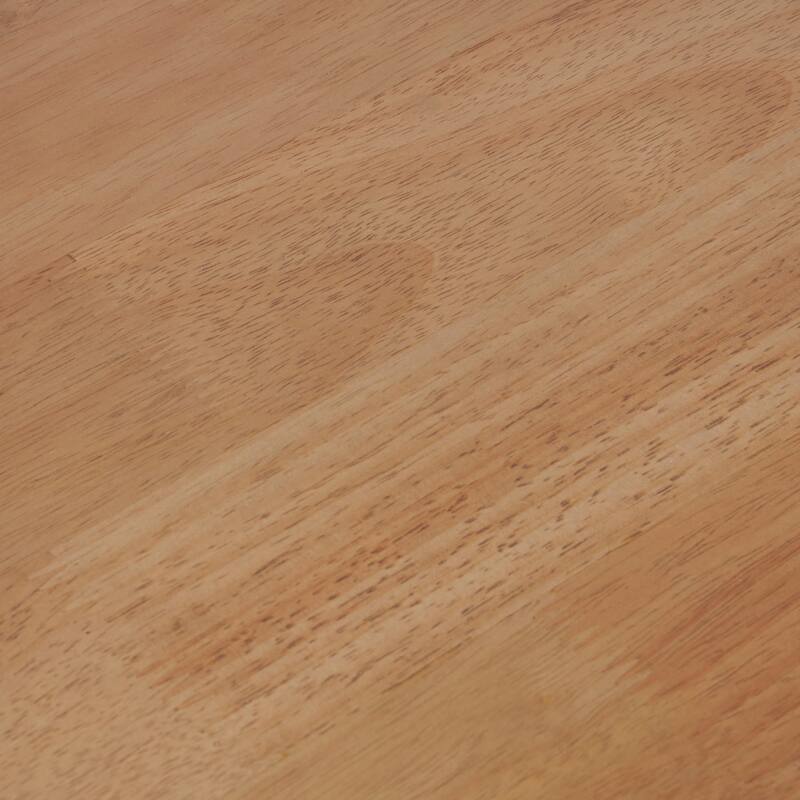 Brown Wood Handmade Slatted Drum Side End Accent Table with Black Metal Legs