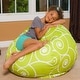 preview thumbnail 4 of 8, Lime Scrolls and Swirls Bean Bag Chair Machine Washable Cover