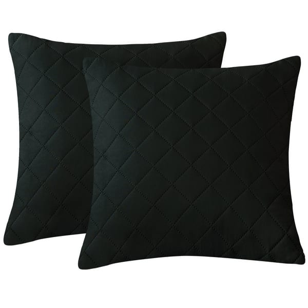 slide 2 of 41, Subrtex Throw Pillow Simple Square Covers,2pcs Black