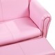 preview thumbnail 8 of 16, Qaba Kids Sofa Set with Footstool for Toddlers and Babies