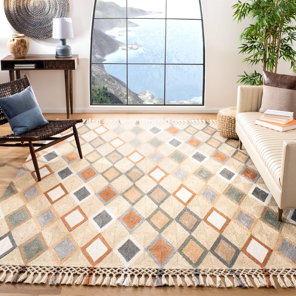 SAFAVIEH Handmade Sahara Alivia Moroccan Jute Rug