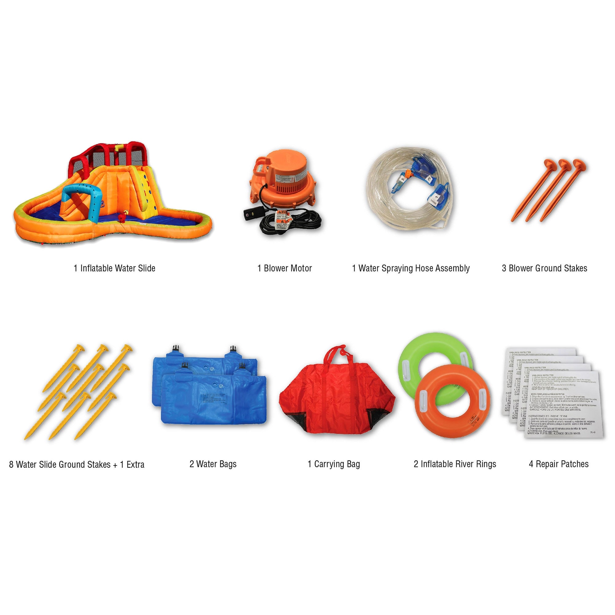 Banzai kids inflatable outdoor lazy river adventure water park slide and pool hot sale