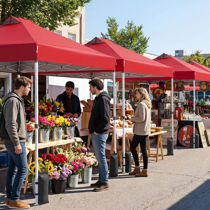 Gymax 10x10 FT Pop Up Canopy Tent 1-Person 1-Button Push Instant Setup