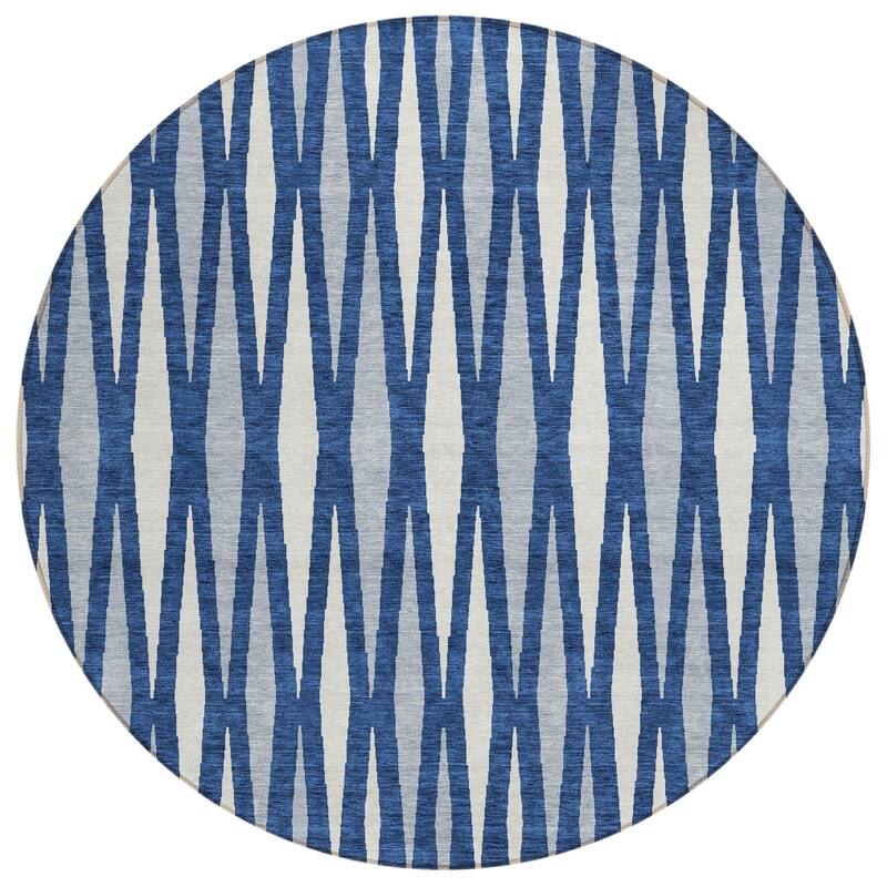 HomeRoots Geometric Transitional Rectangle Outdoor Rug