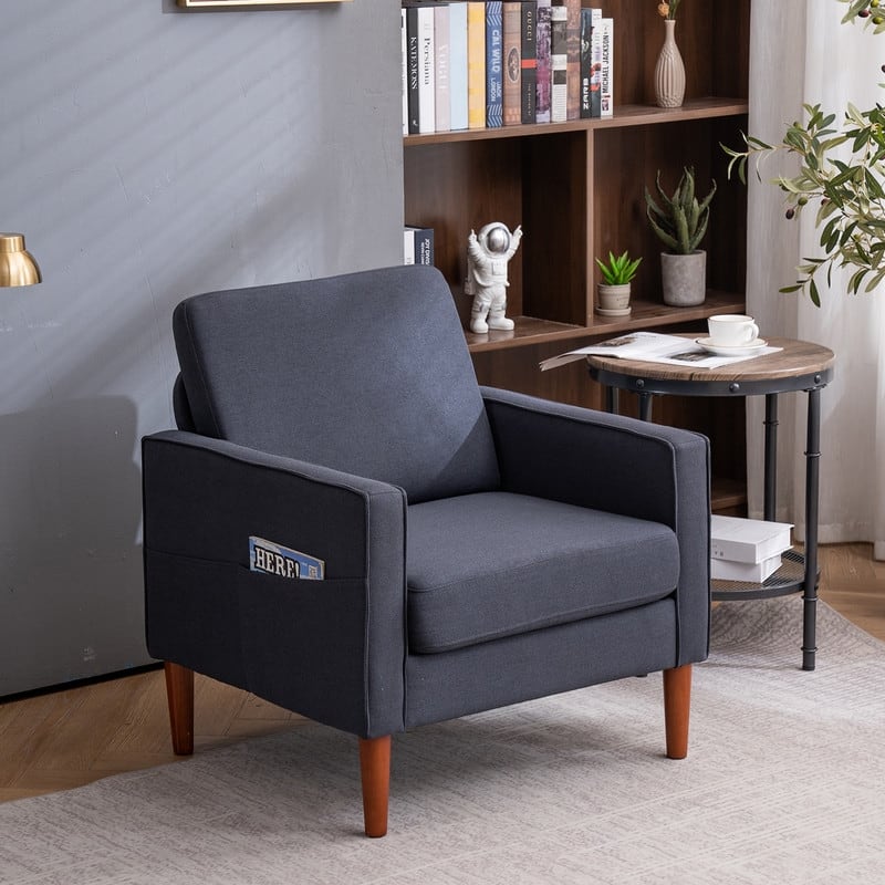 Linen Solid Wood Legs Nuclear Bomb Second Generation Combined Sofas