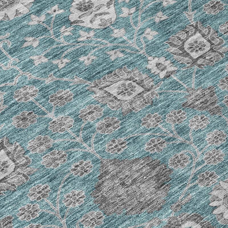 HomeRoots Floral Transitional Rectangle Outdoor Rug