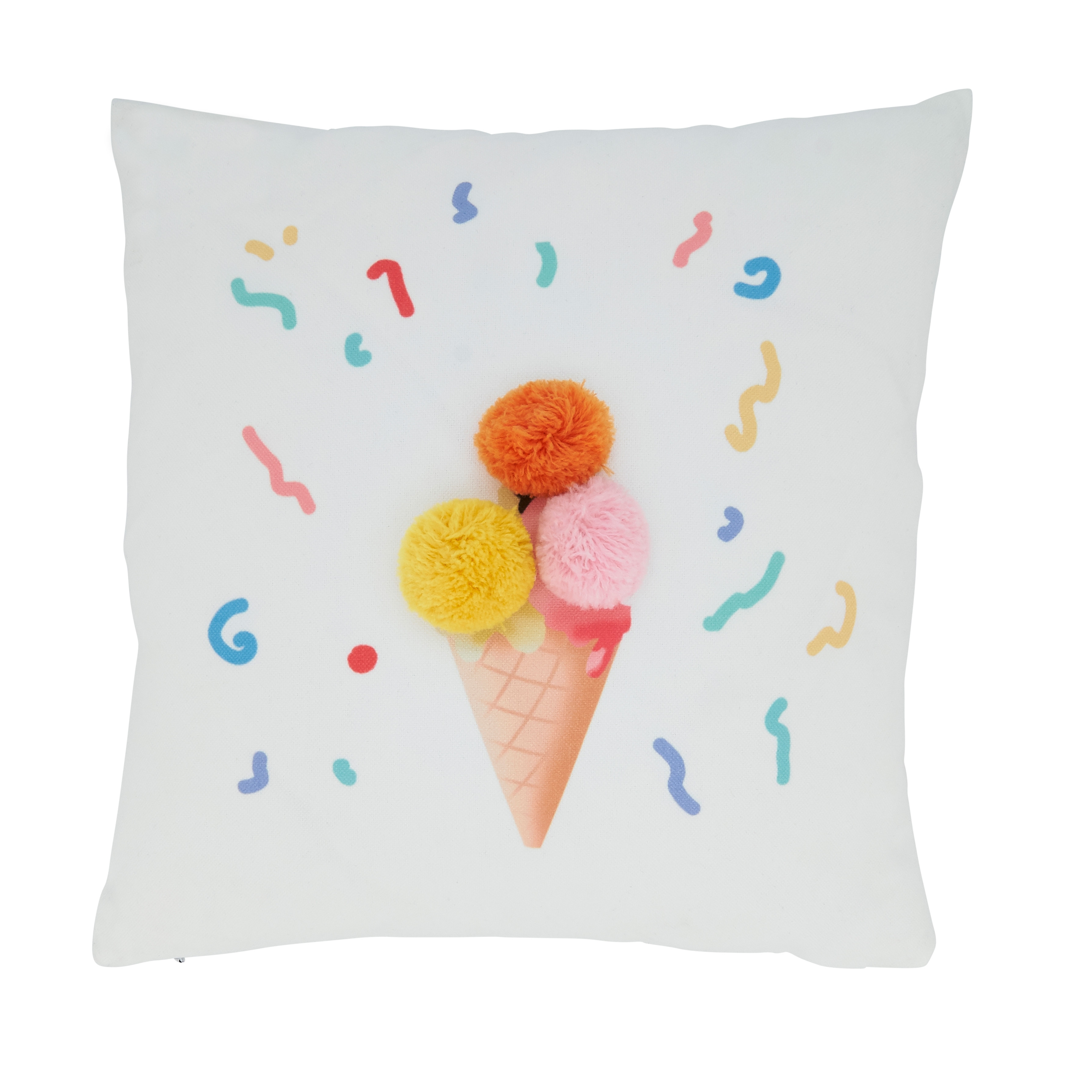 Ice cream shop cone pillow