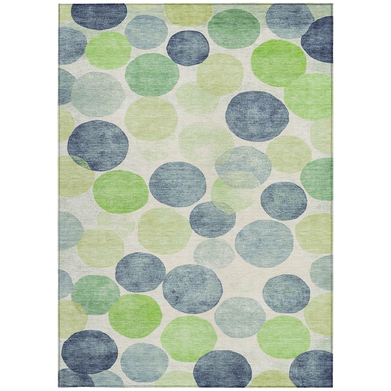 HomeRoots Geometric Transitional Rectangle Outdoor Rug