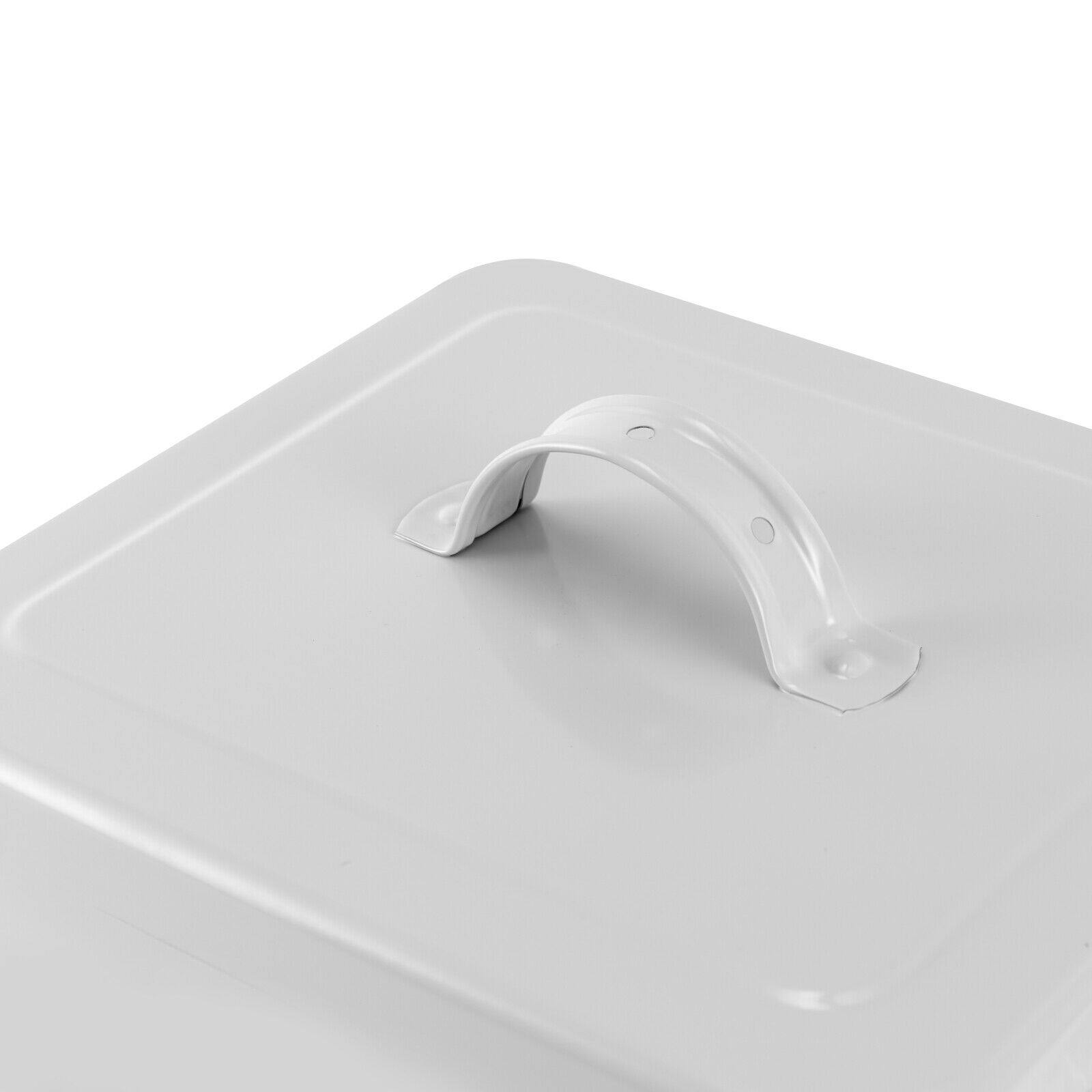 6L Metal Rice Storage Container Squre Rice Canister with Lid 7.28*6