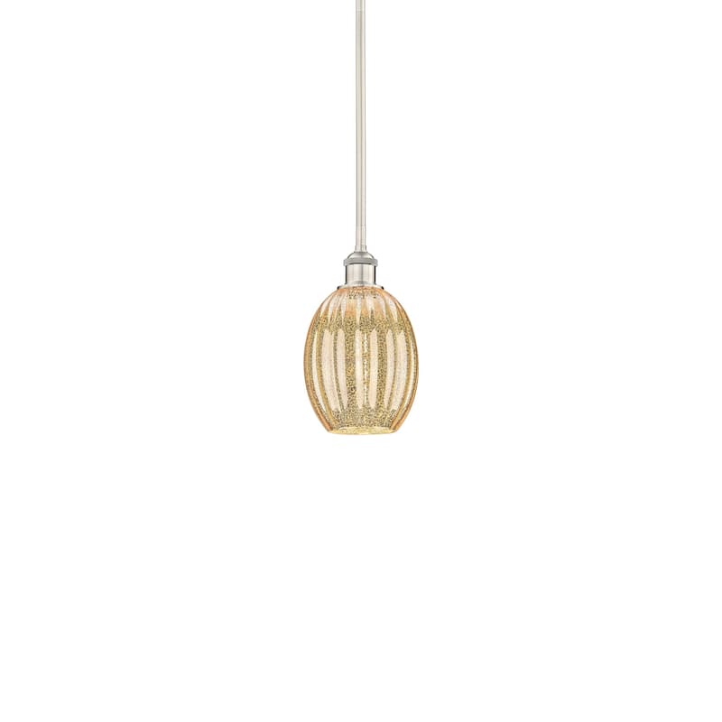 Innovations Lighting 616-1S-11-7 Preston Pendant Preston 7" Wide Mini - Brushed Satin Nickel / Mercury