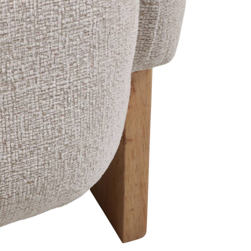 Compact Barrel Accent Chair with Curved Back - 32.25"