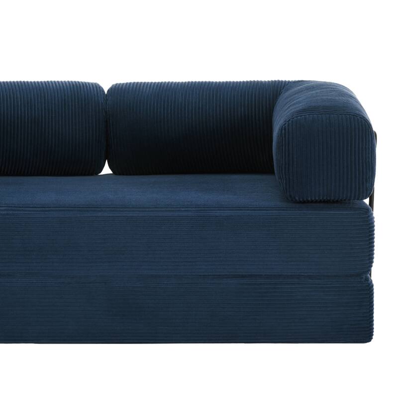 Corduroy Large Couch Convertible Floor Sofa Bed Sleeper