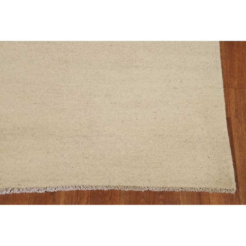 Modern Gabbeh Oriental Foyer Rug Hand-Knotted Wool Carpet - 3'4"x 5'0"