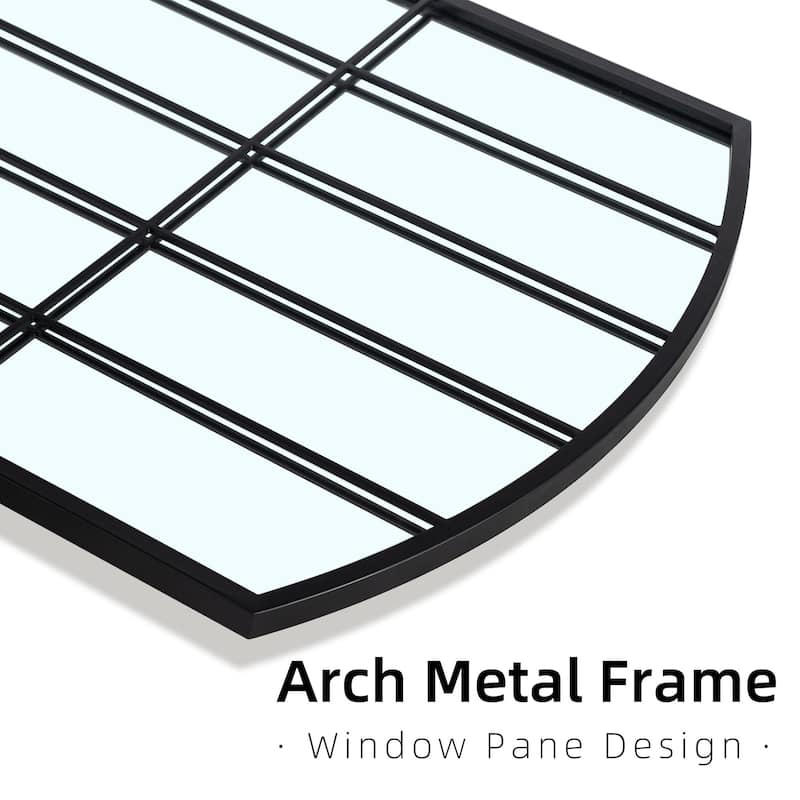 Window Mirror Arch Mirror Iron Mirror Wall Mirror - 67*28