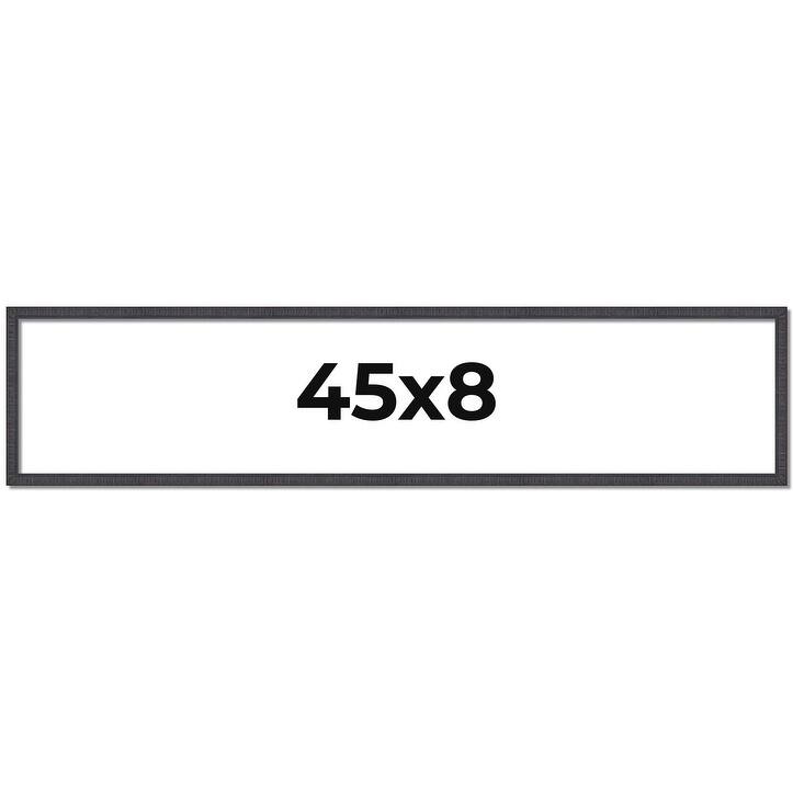 45x8 Frame Brown Solid Wood Picture Frame - Complete Modern Photo