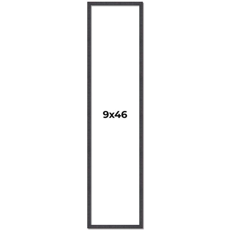 9x46 Frame Brown Solid Wood Picture Frame - Complete Modern Photo