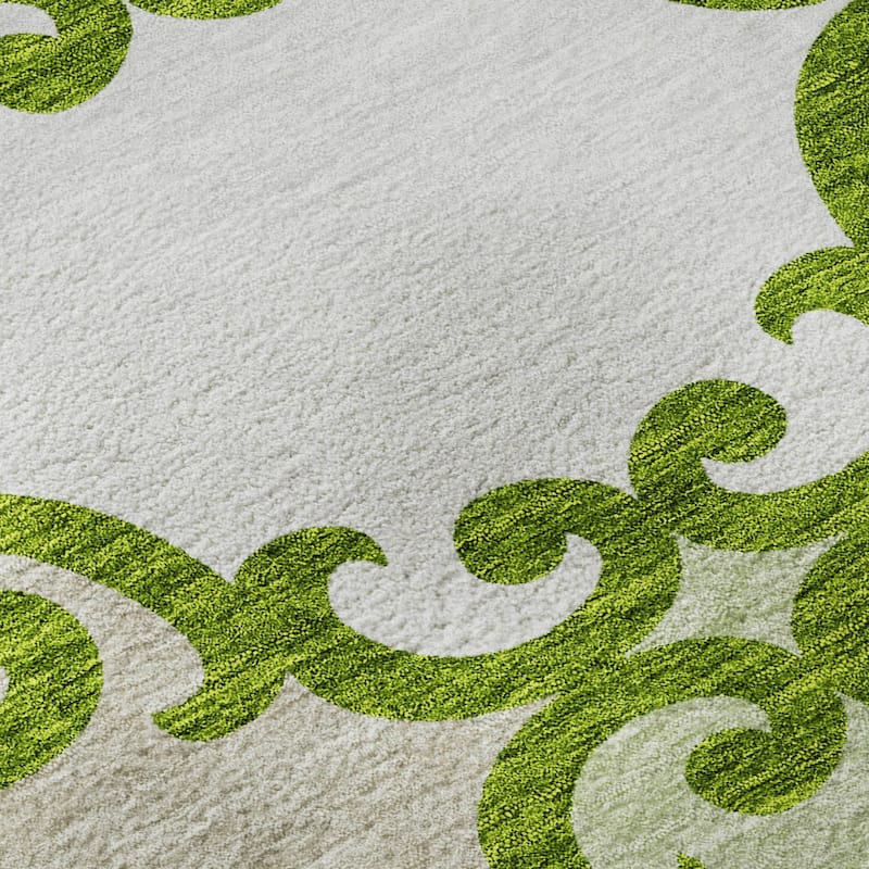 Premium Washable Super Soft Ornate Scroll Mayfield Rug