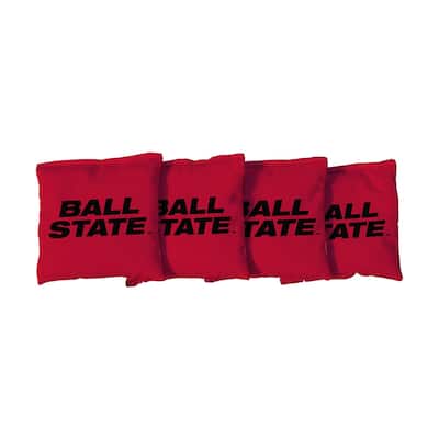 Ball State Red Cornhole Bags