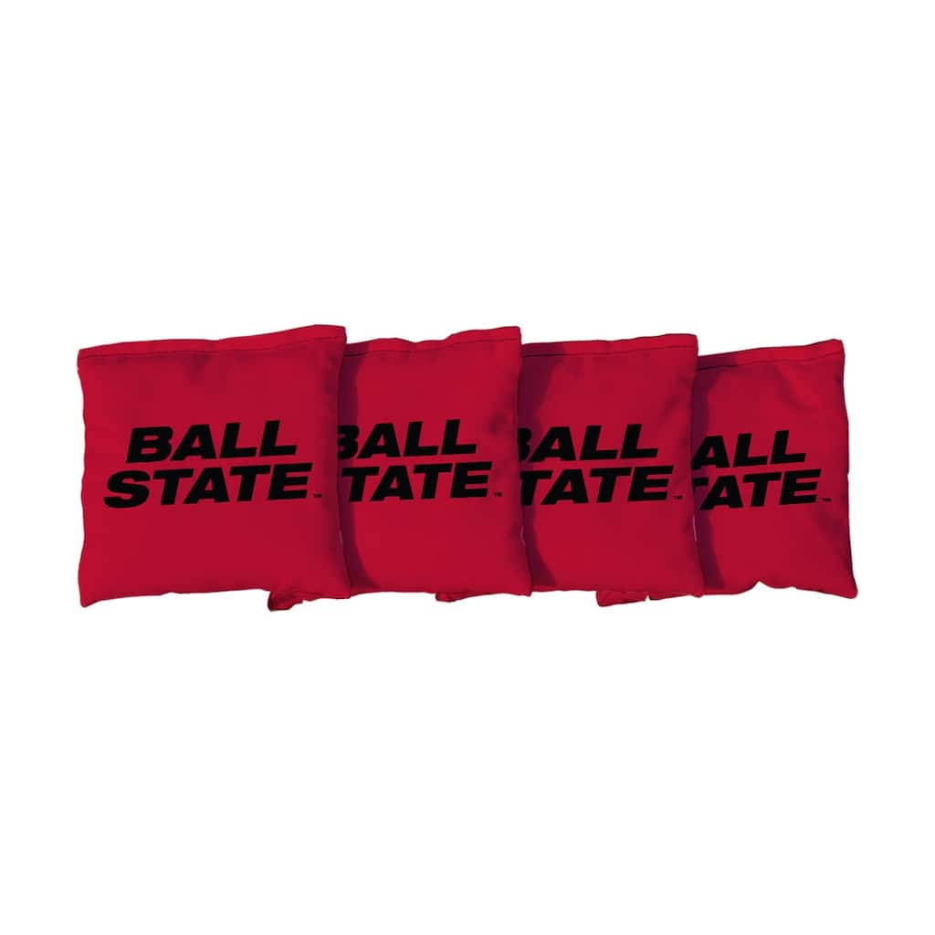 Ball State Red Cornhole Bags