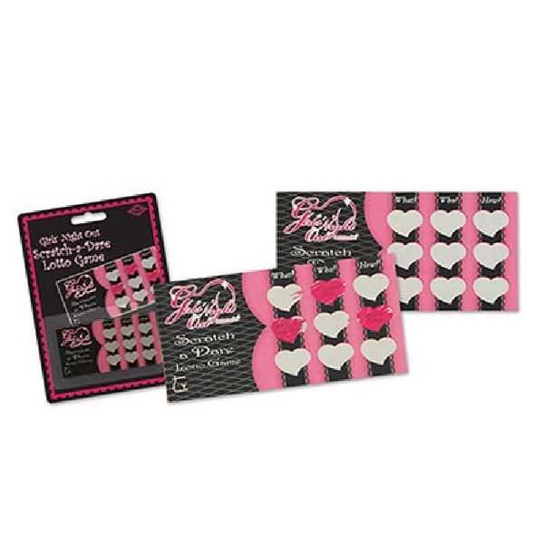 4” Girls Night Out Scratch Game Cards Pack Of 144 - N/A