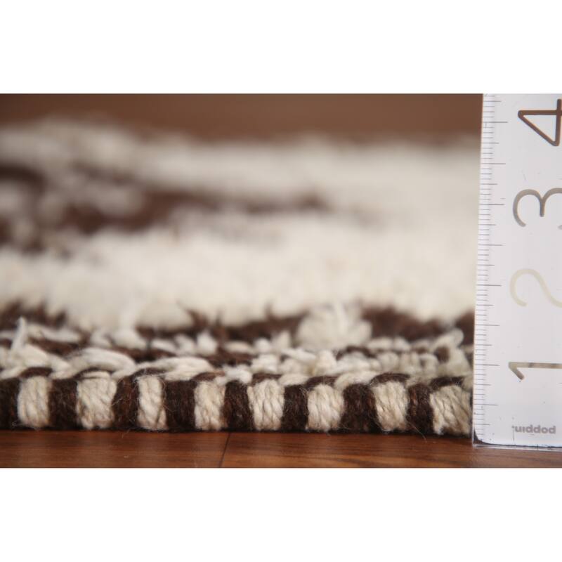 Natural Dye Kurdish Turkish Runner Rug Hand-knotted Wool Carpet - 3'4"x 11'4"