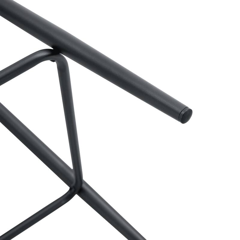Modern Pu Bar Chair Set-Two Pieces, Stable Comfort.Checkered Design,Metal Legs,Suitable For Placement In Bars