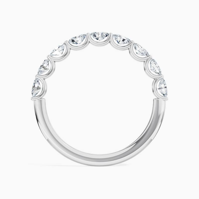 Auriya 14k Gold Oval East-West Lab Grown Diamond Half Eternity Band 0.90 - 3.75 ct. tw. (F-G, VS)